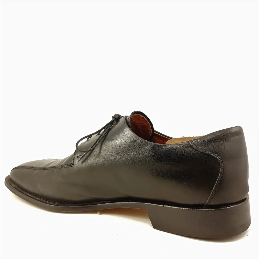 Pronto Uomo Italy Black Bike Toe Derby Sz 12M